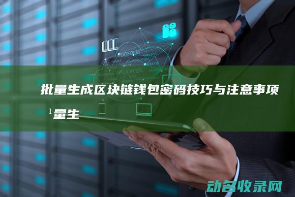 批量生成区块链钱包密码技巧与注意事项 (批量生成区块的方法)