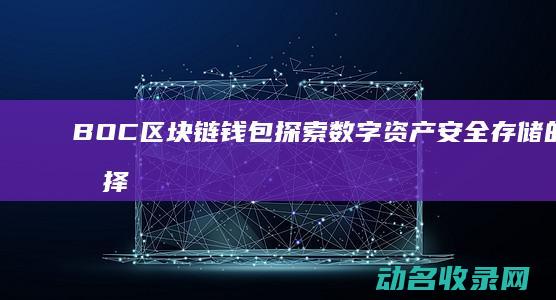 BOC区块链钱包 探索数字资产安全存储的新选择 (区块链bc是什么意思)